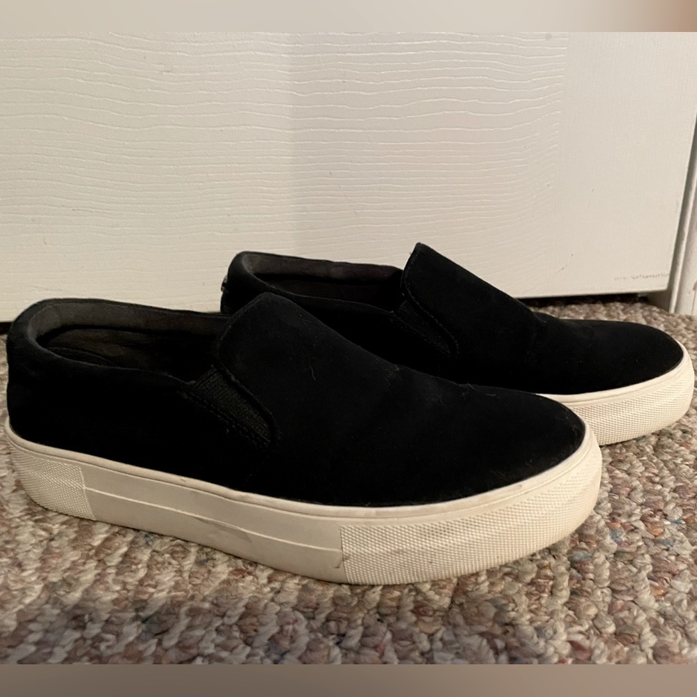 Steve Madden Black Slip-On Athletic Shoes